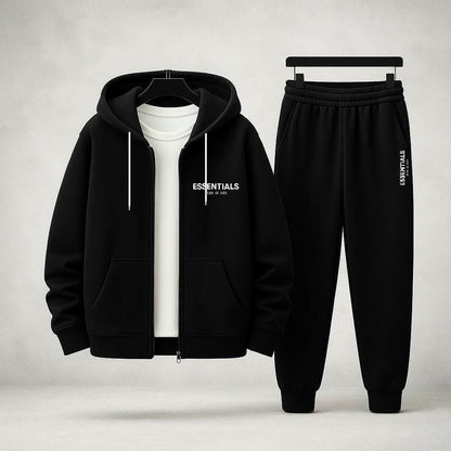 Conjunto Deportivo Chaqueta Con Cierre Essentials Adultos Unisex (A01)