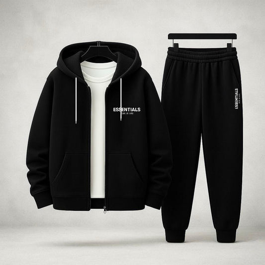 Conjunto Deportivo Chaqueta Con Cierre Essentials Adultos Unisex (A01)