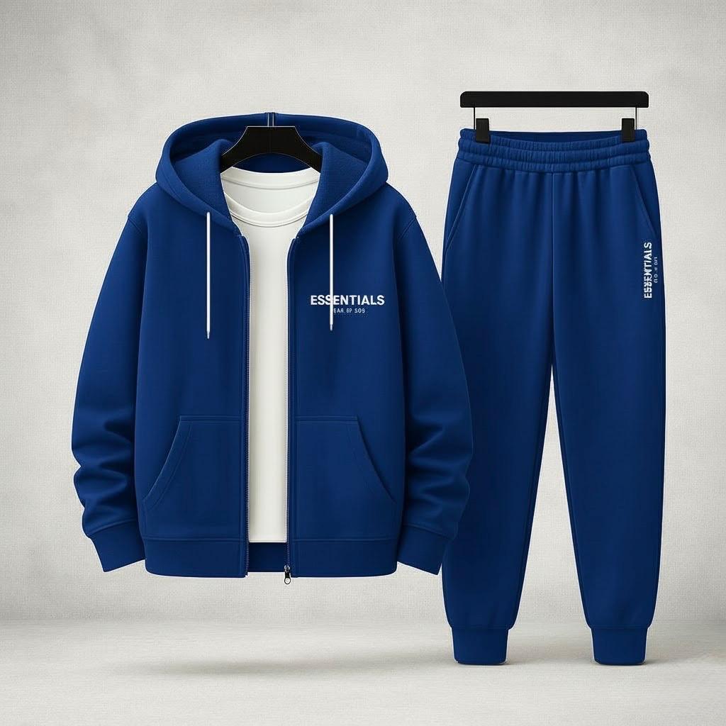 Conjunto Deportivo Chaqueta Con Cierre Essentials Adultos Unisex (A01)
